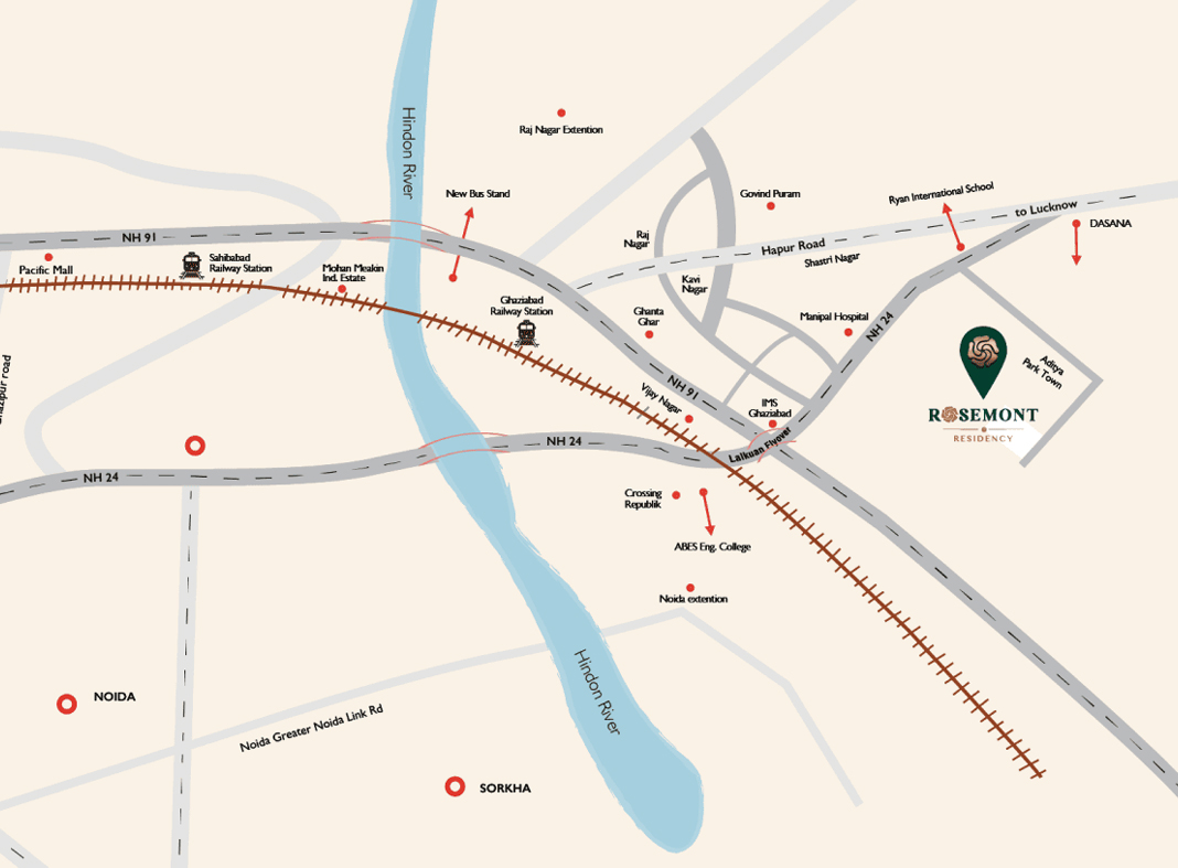 Rosemont Residency location